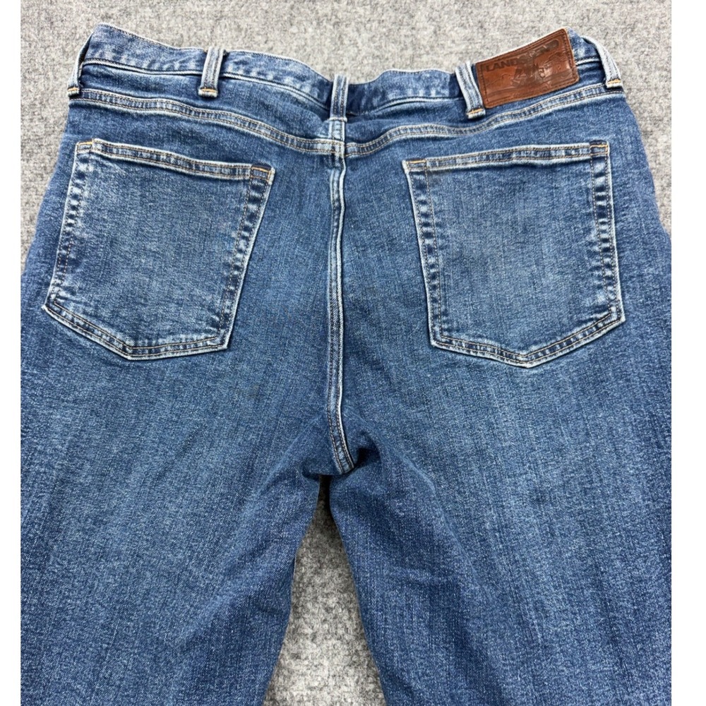 Lands End Square Rigger Flannel Lined Jeans Plaid Traditional Fit Mens 36x31 - Picture 3 of 9